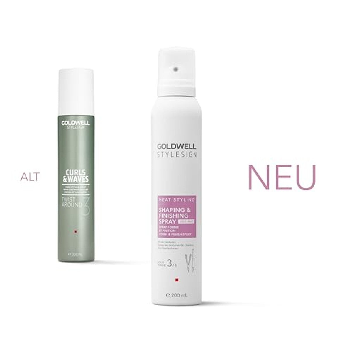 Goldwell StyleSign Heat Styling Vorm- en Afwerkingsspray voor Alle Haarstructuren 200 ml - 3-pack