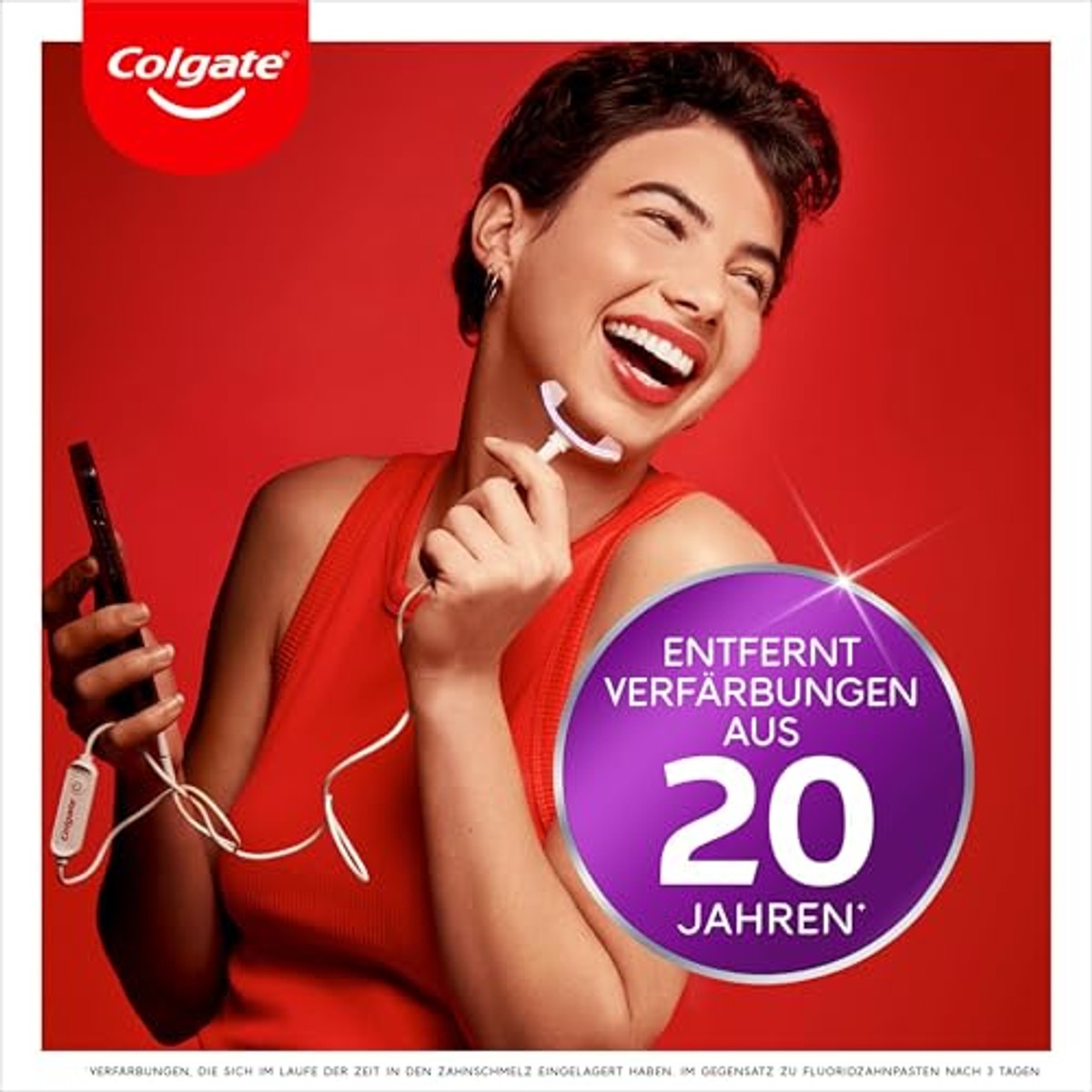 Colgate Max-witte led-whitening kit + overnight serum 6 x 2,5 ml - Voordeelverpakking