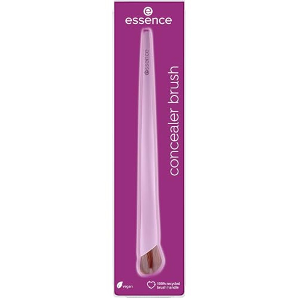 essence Concealer Brush, nr. 01, violet, veganistisch, vrij van nanodeeltjes, 1 stuk (1 stuk) | Concealer, concealer-kwast, stralende afwerking – Essence Cosmetics