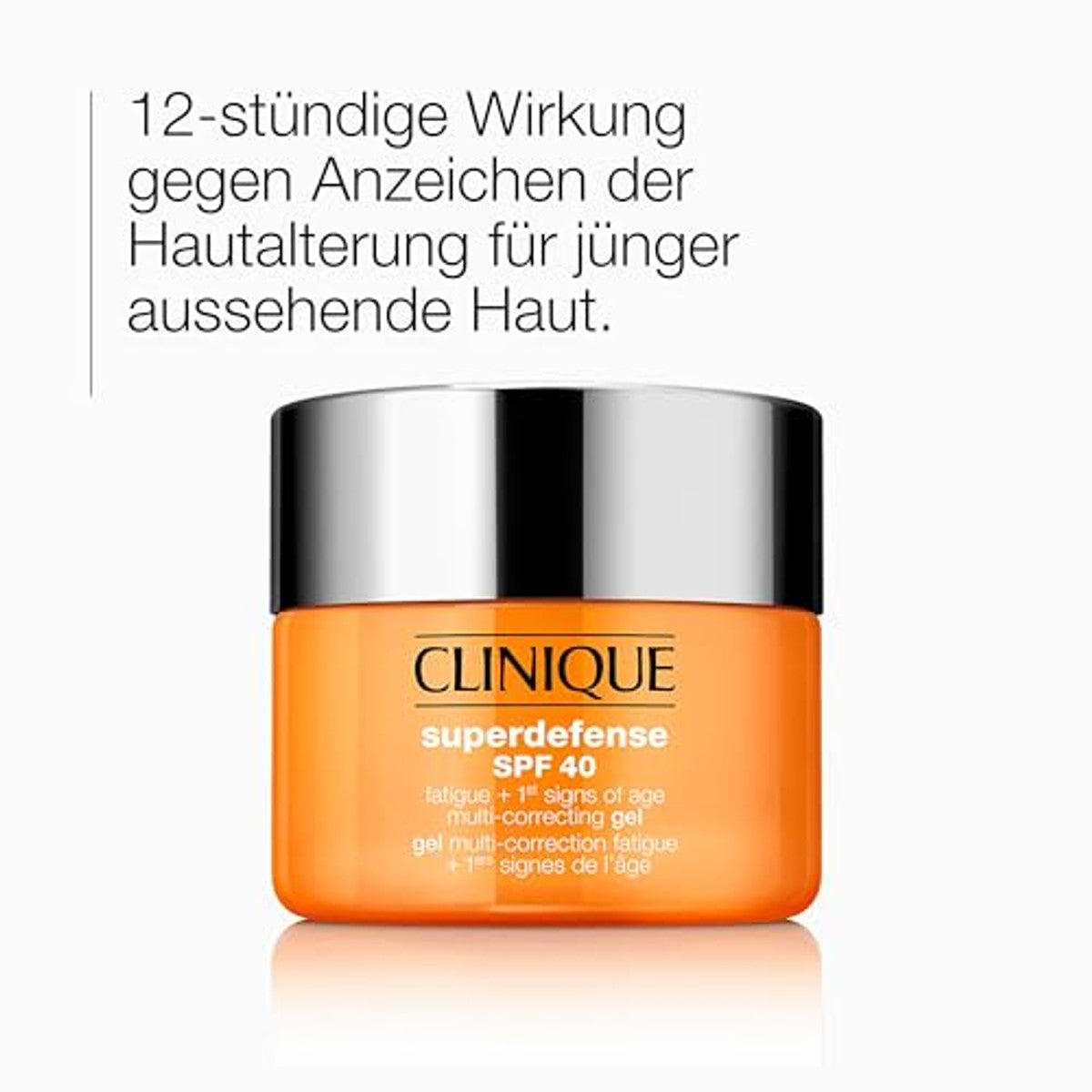 Clinique Superdefense™ SPF 40 Fatigue + 1st Signs of Age Multi Correcting Gel | Erfrischende, seidige Tagepflege mit Lichtschutzfaktor für alle Hauttypen | erfrischend + feuchtigkeitsbeständig