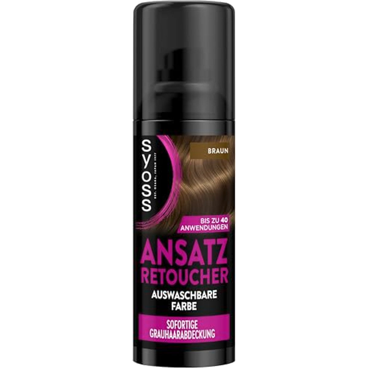 Syoss Ansatz Retoucher kasierspray bruin 120 ml – Syoss
