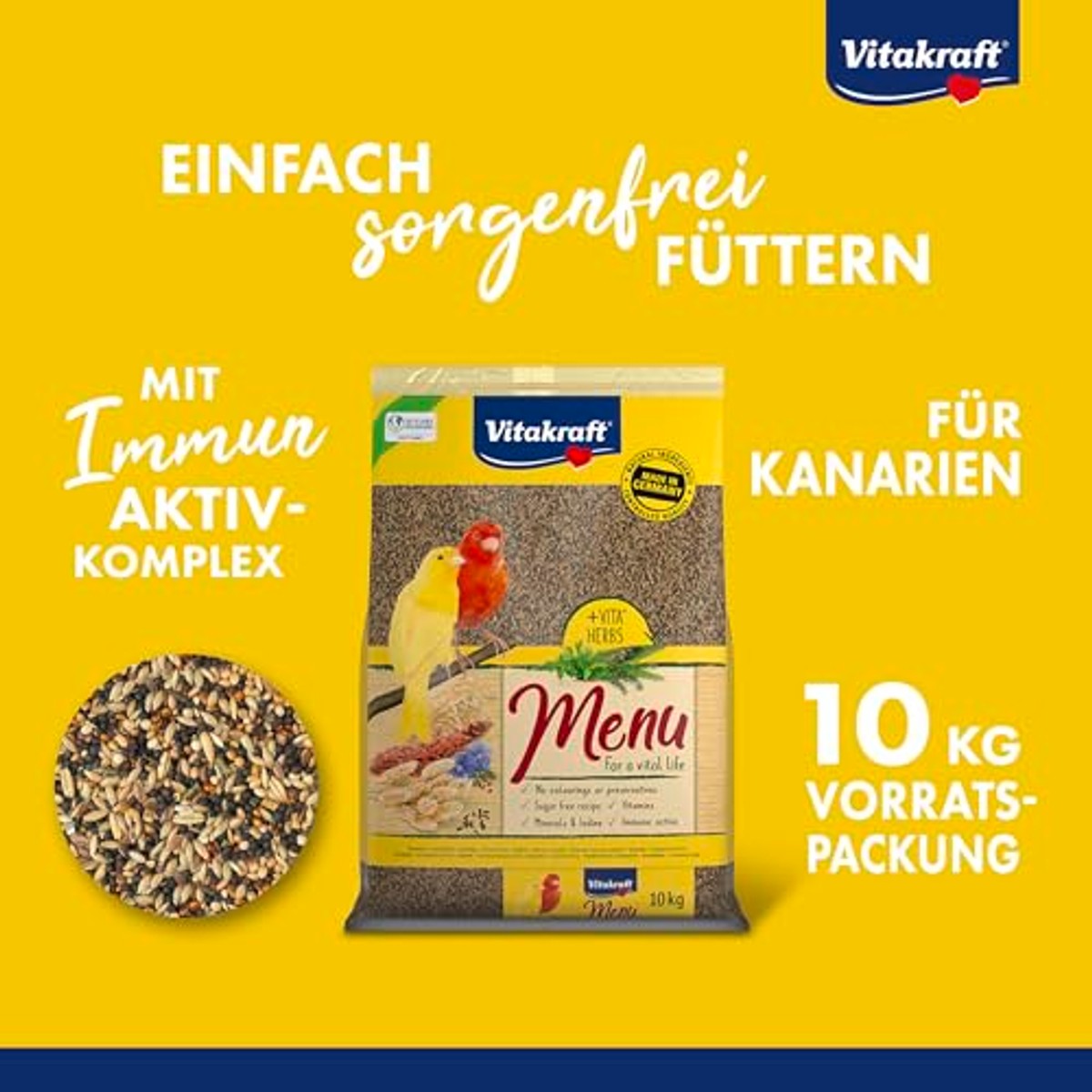 Vitakraft Menu vogelvoer kanaries 1 x 10 kg – foto 3