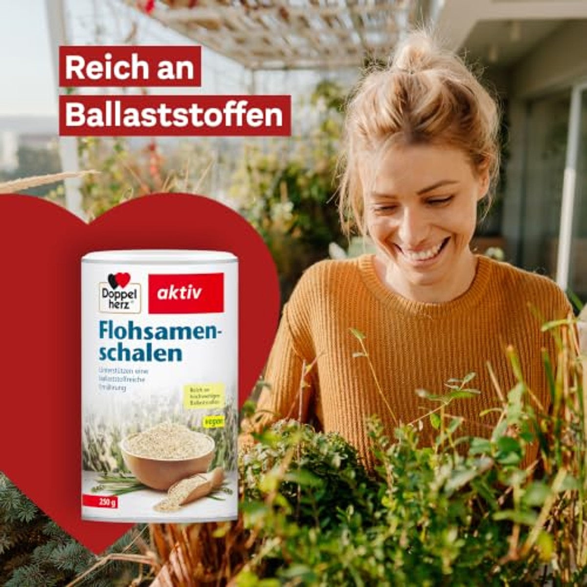 Doppelherz Vlooienzaadschalen Smaakneutraal 250 g - 3-pack