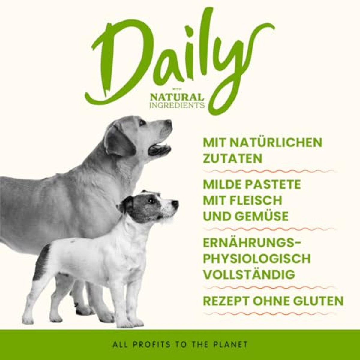 Almo Nature Daily Natvoer voor Honden met Kalf en Wortelen 32 x 100 g - 3-pack