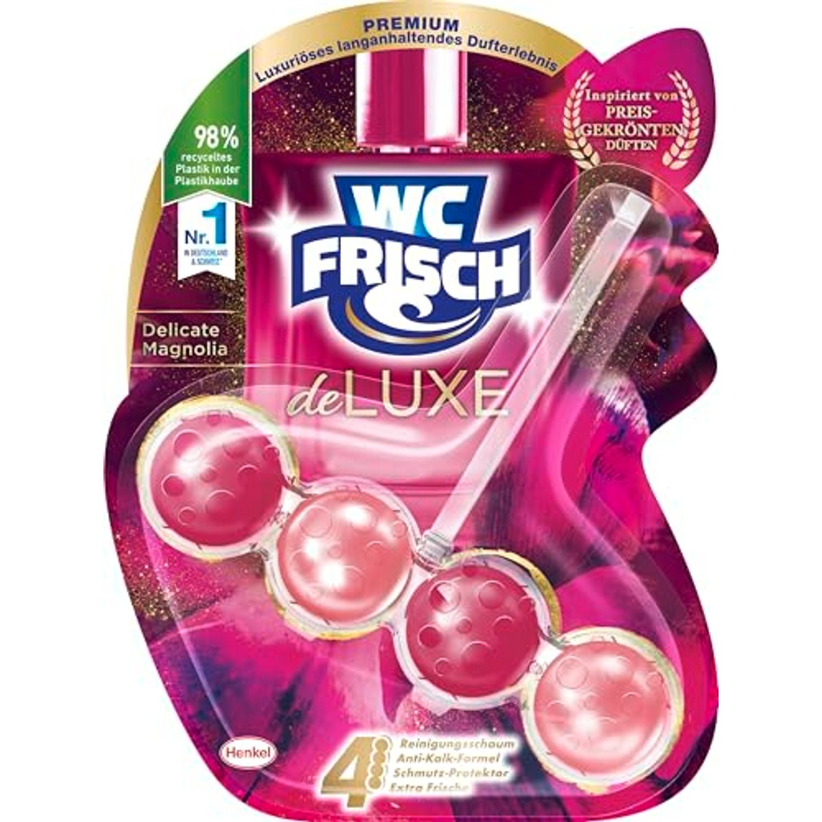 WC-Frisch DeLuxe Delicate Magnolia toiletblok 1 stuk (50 g) – foto 3