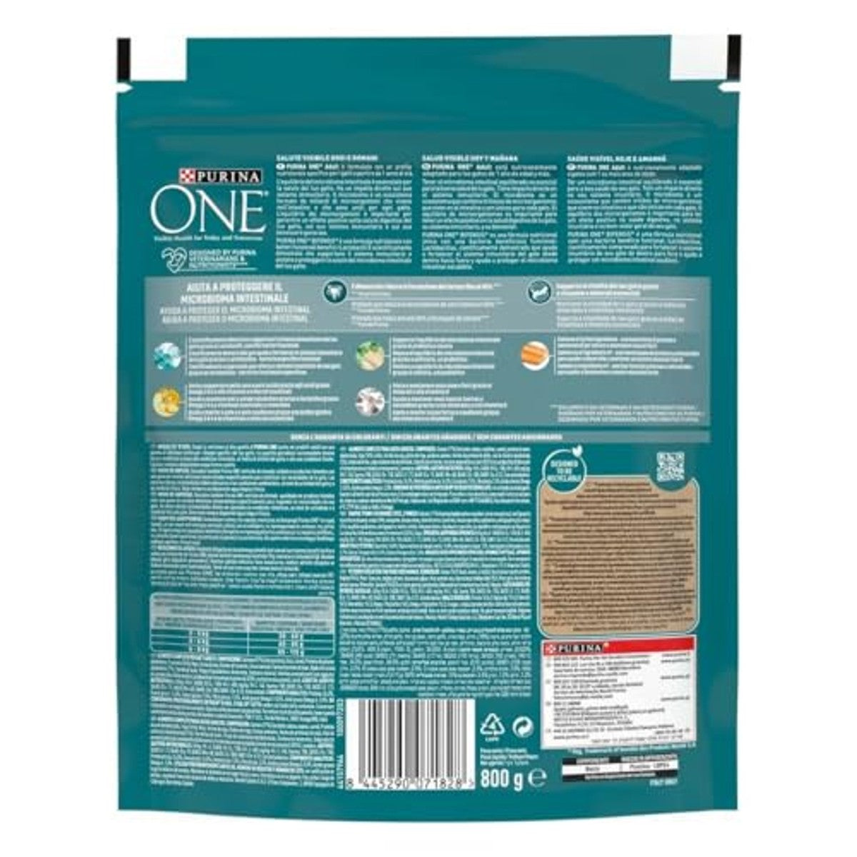 Purina One Bifensis droogvoer kat Zalm & Volkoren - 3-pack