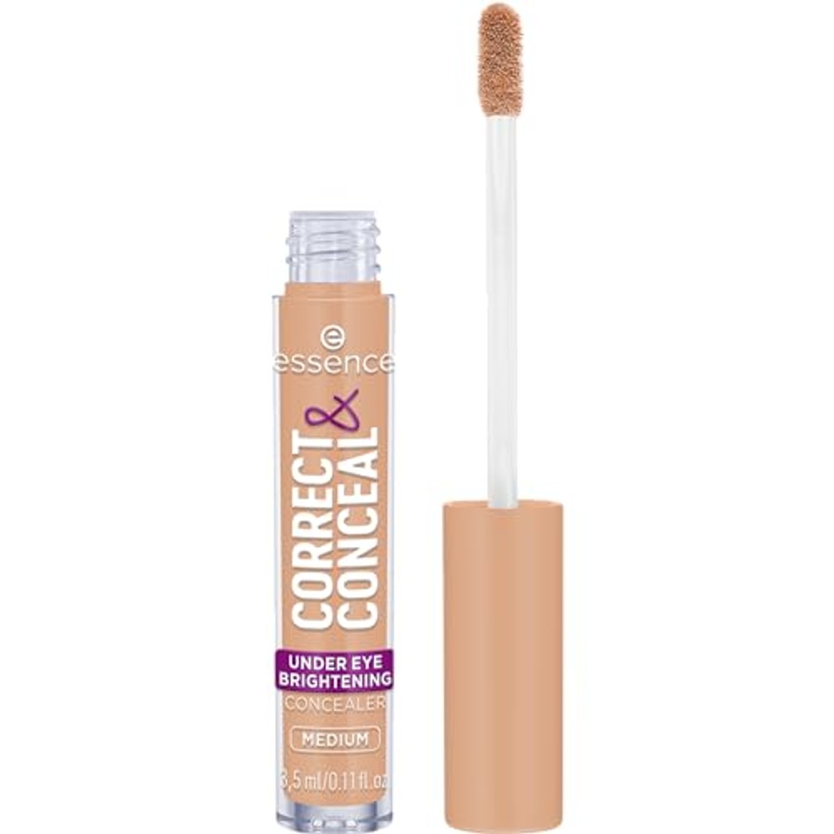 Essence CORRECT & CONCEAL under eye brightening concealer, nr. 20, nude, helderder, kleurcorrigerend, natuurlijk, voor de gevoelige huid, veganistisch, olievrij, zonder parfum, zonder alcohol, per – Essence Cosmetics