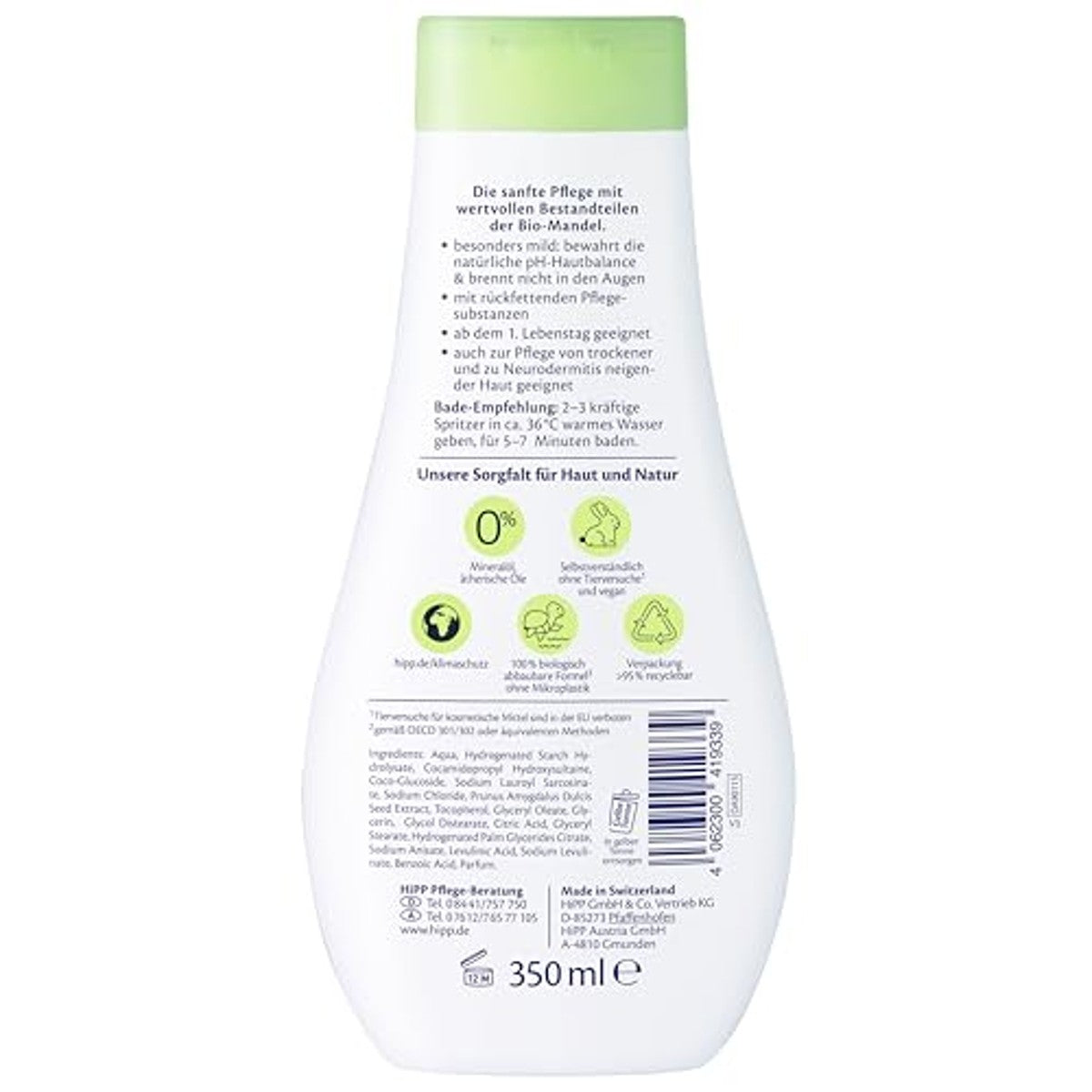 Hipp Babysanft Babyzacht babybad, 6 stuks (6 x 350 ml) – Hipp Babysanft