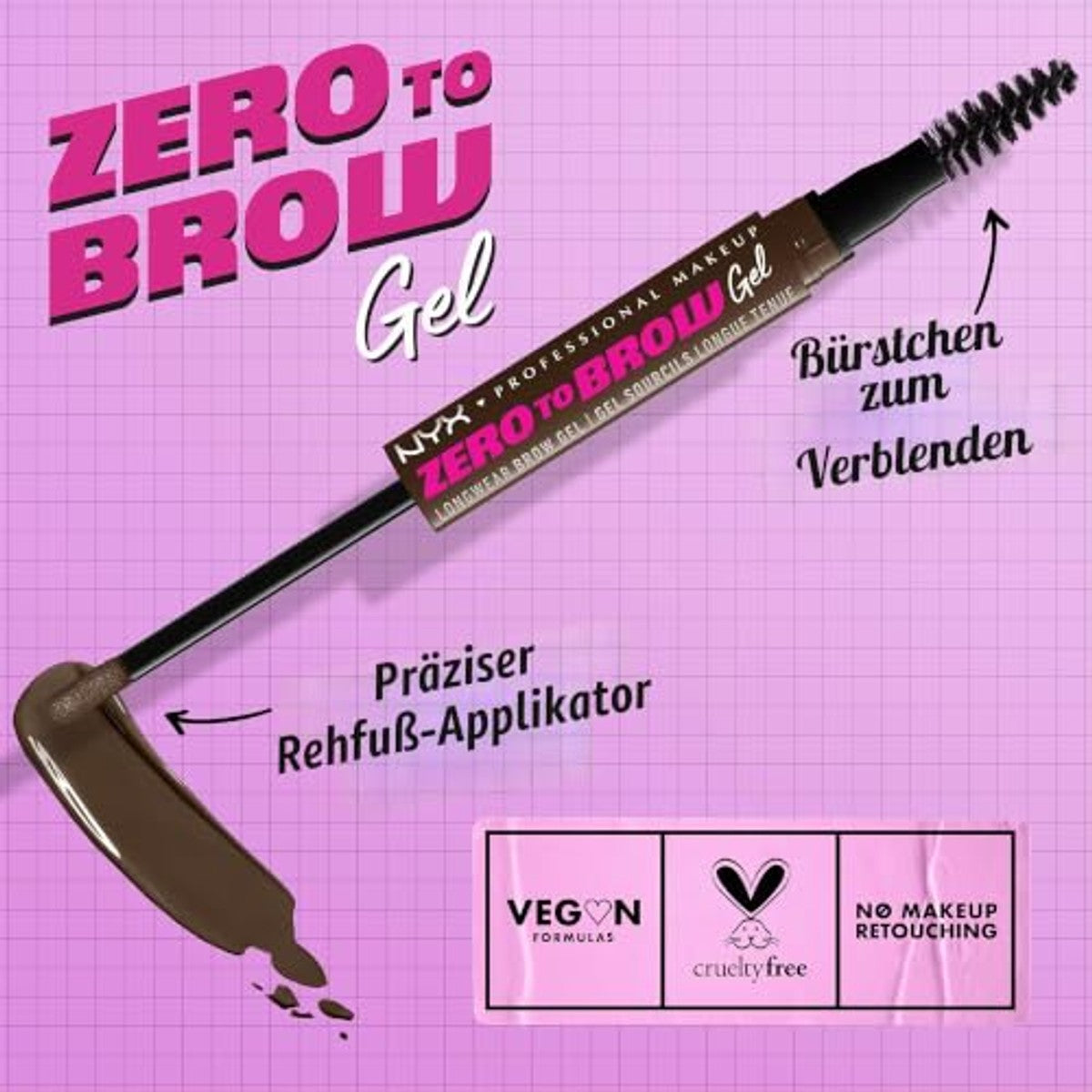 NYX PROFESSIONAL MAKEUP Zero to Brow Espresso 1 stuk - 6 stuks
