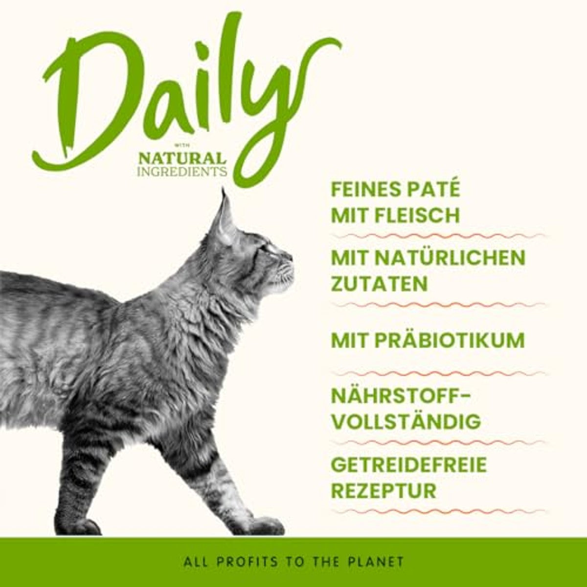Almo Nature Daily - Natvoer voor volwassenen katten - rundvlees - 100 g, verpakking van 32 – almo nature