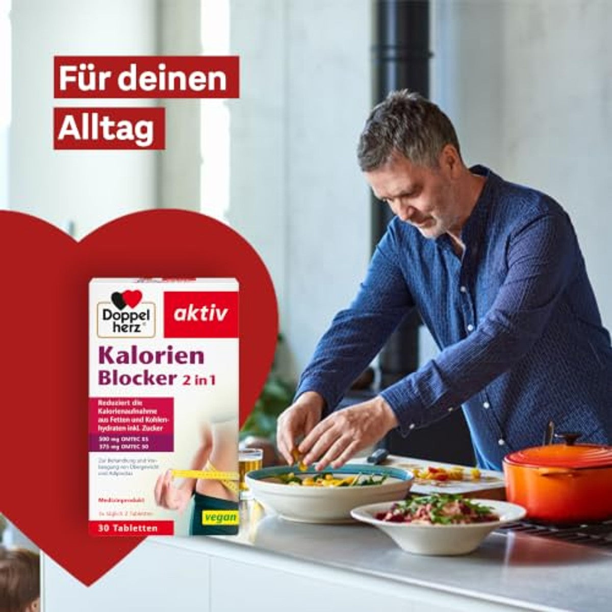 Doppelherz Calorieblocker 2-in-1 30 Tabletten - 3-pack