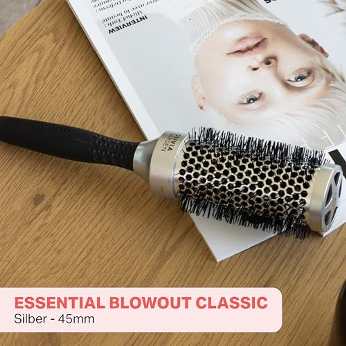 Olivia Garden Essential Blowout Classic Haarborstel voor Kort Haar - 3-pack
