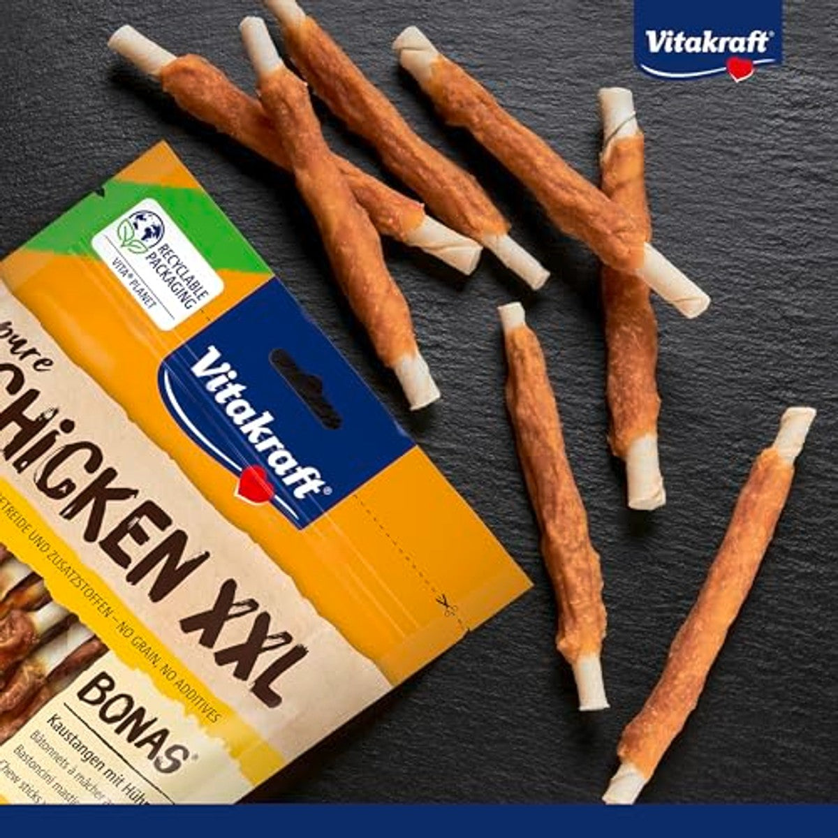 Vitakraft Pure Chicken XXL Bonas hondensnack kip 8 x 200 g - 3-pack