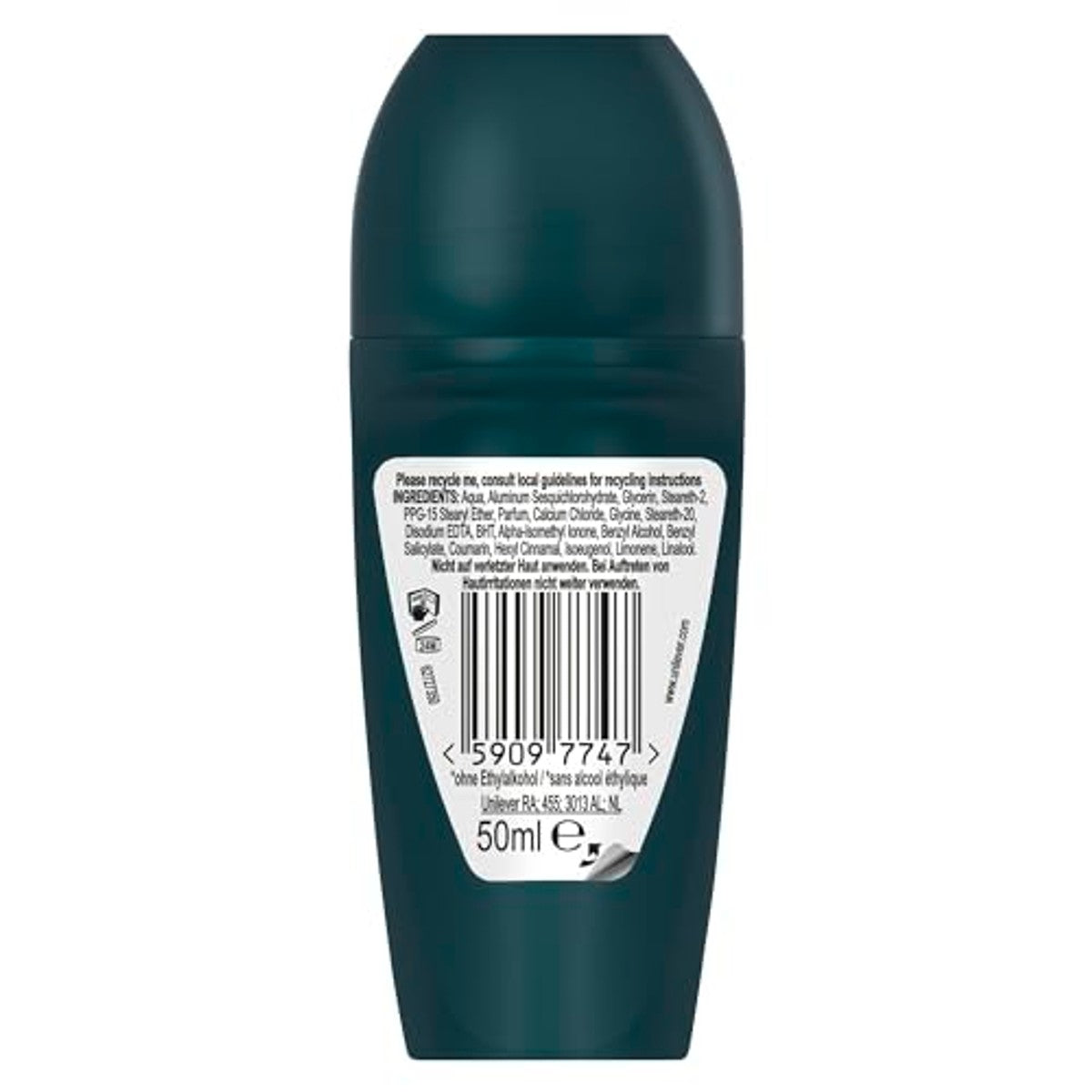 Rexona Men Nonstop Protection Invisible Ice Fresh Roll-On 3 x 50 ml - Voordeelverpakking
