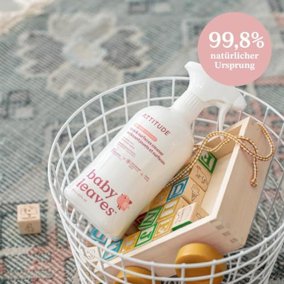 Attitude Speelgoed- en Oppervlaktereiniger Ongeparfumeerd 800 ml - 3-pack