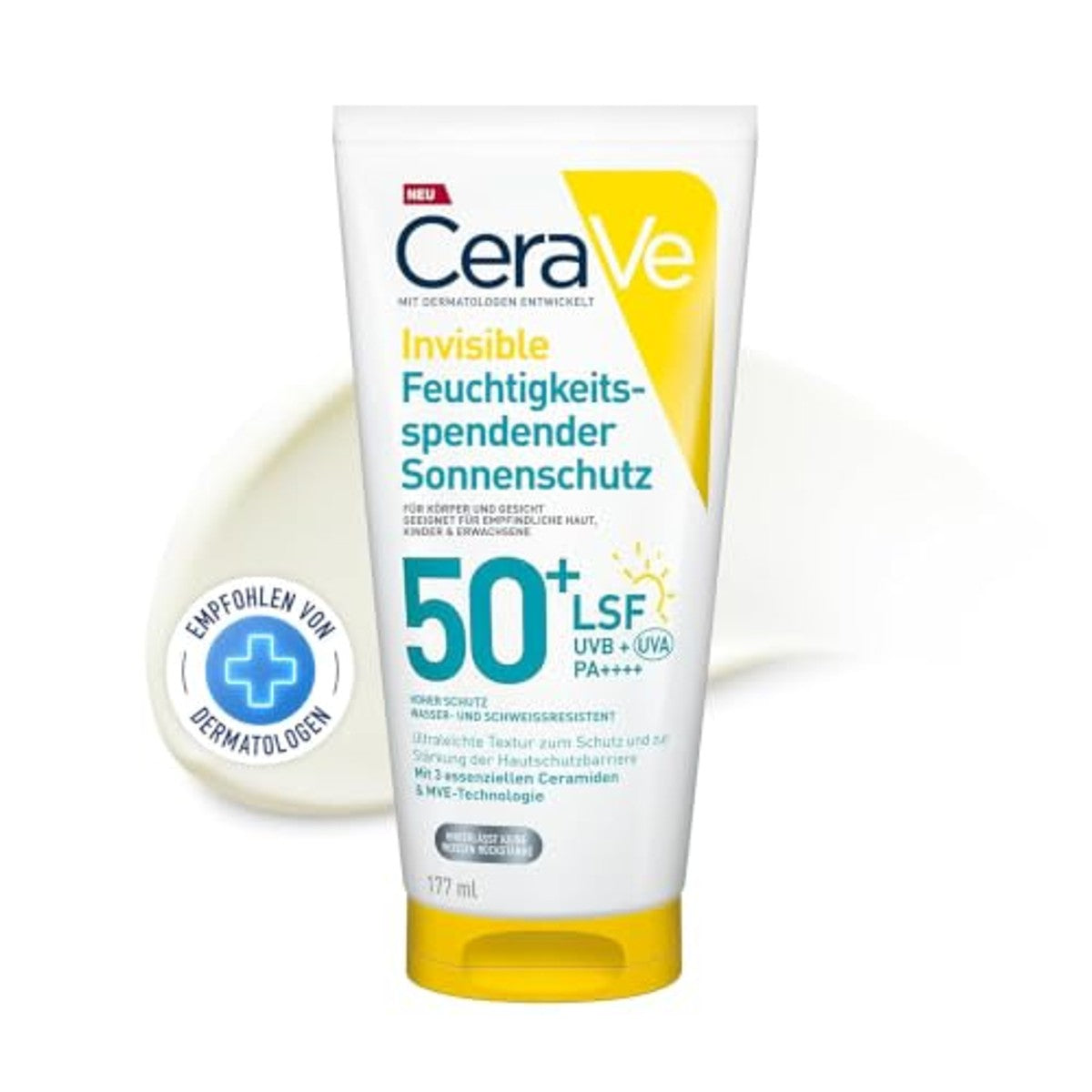 CeraVe Onzichtbare Zonbescherming SPF 50+ 177 ml - 6-pack