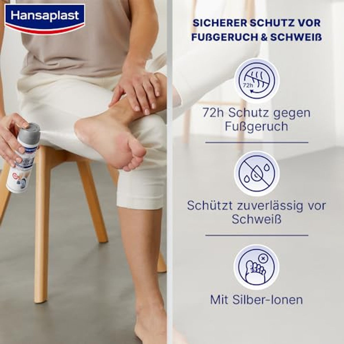 Hansaplast Silver Active Voetspray 6 x 150 ml - Voordeelverpakking