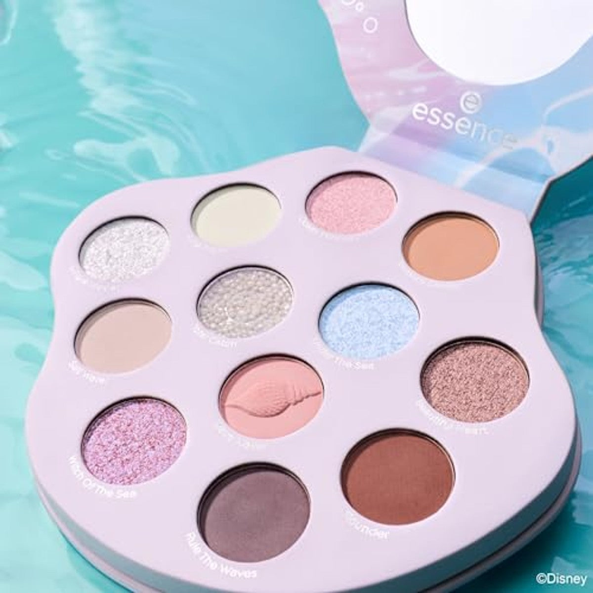 essence Disney THE LITTLE MERMAID oogschaduw palet oogschaduw nr. 02 8,8 g | Sterk gepigmenteerd, direct resultaat, langdurig, glinsterende highlight-effecten – Essence Cosmetics