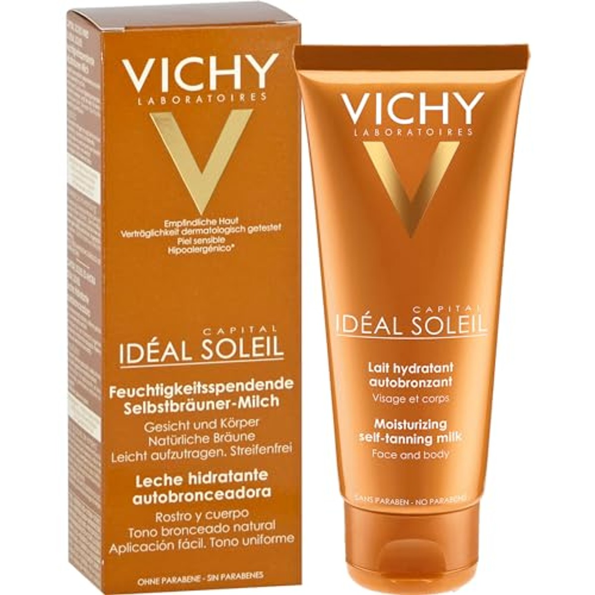 Vichy Capital Soleil Zelfbruinende Melk voor Gezicht en Lichaam 100 ml