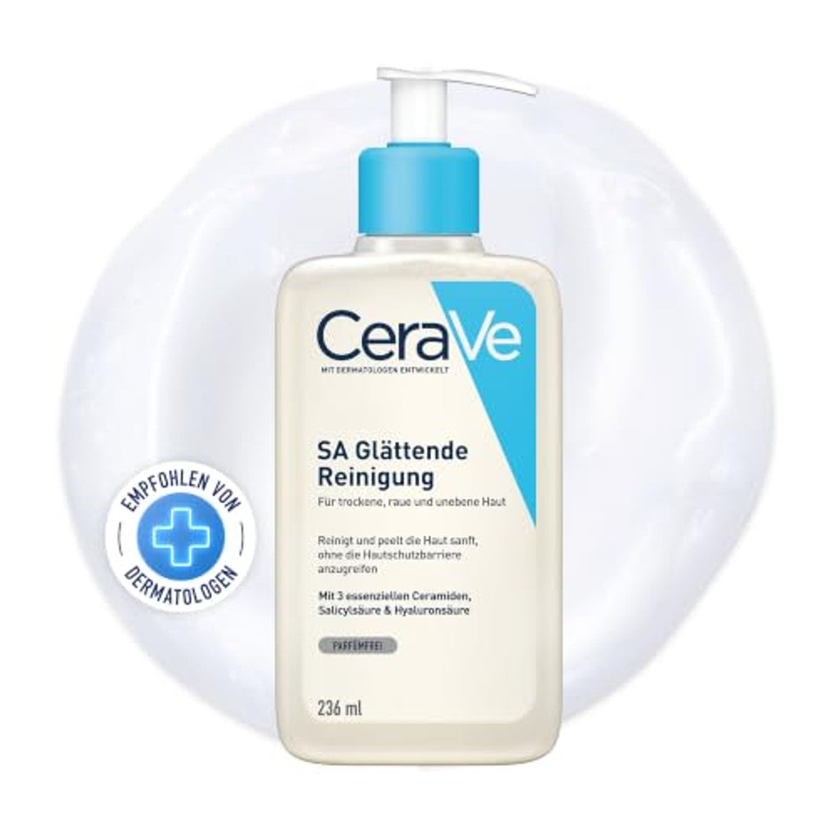 CeraVe SA Gladmakende Reiniging voor Droge, Ruwe en Oneffen Huid 236 ml - 3-pack