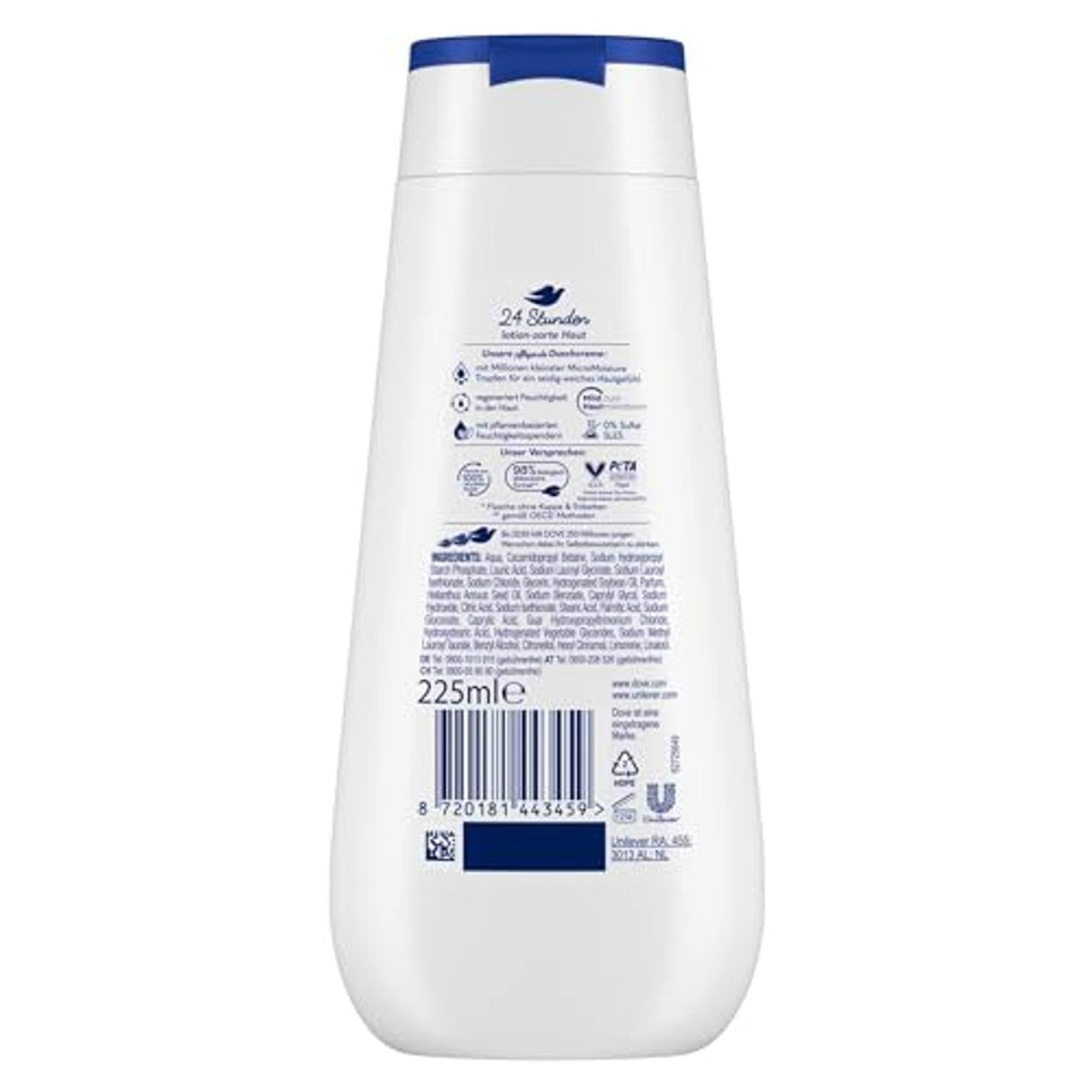 Dove Advanced Care Douchecrème Rijke Verzorging 6 x 225 ml - Voordeelverpakking