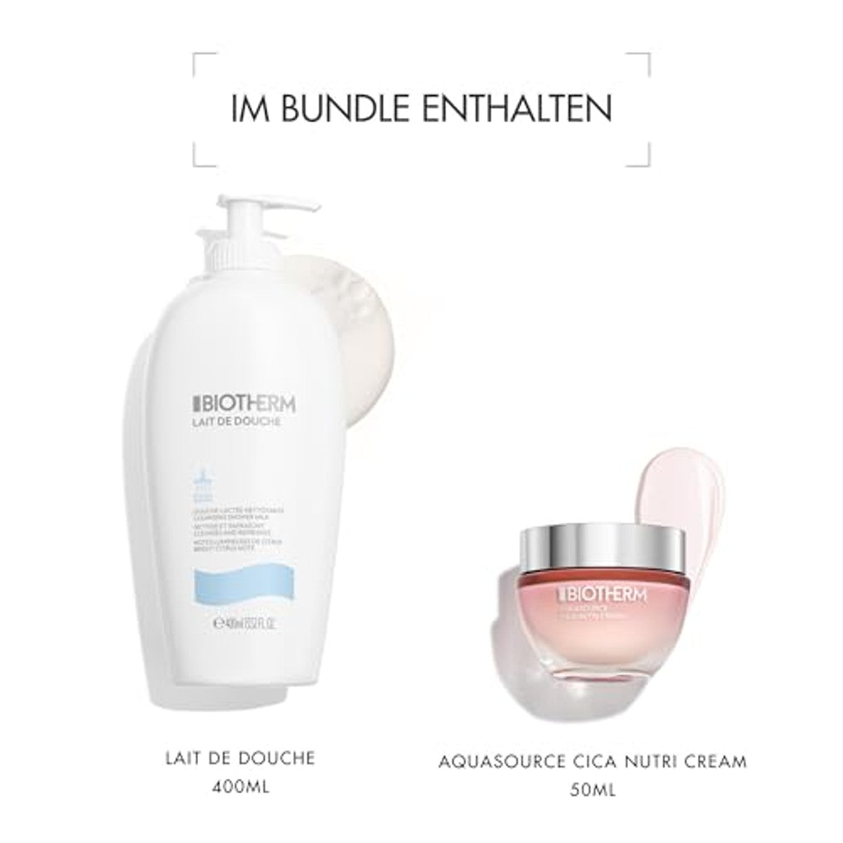 Biotherm Aquasource Cica Nutri Cream 50 ml & Lait de Douche Douchegel 400 ml - 6-pack