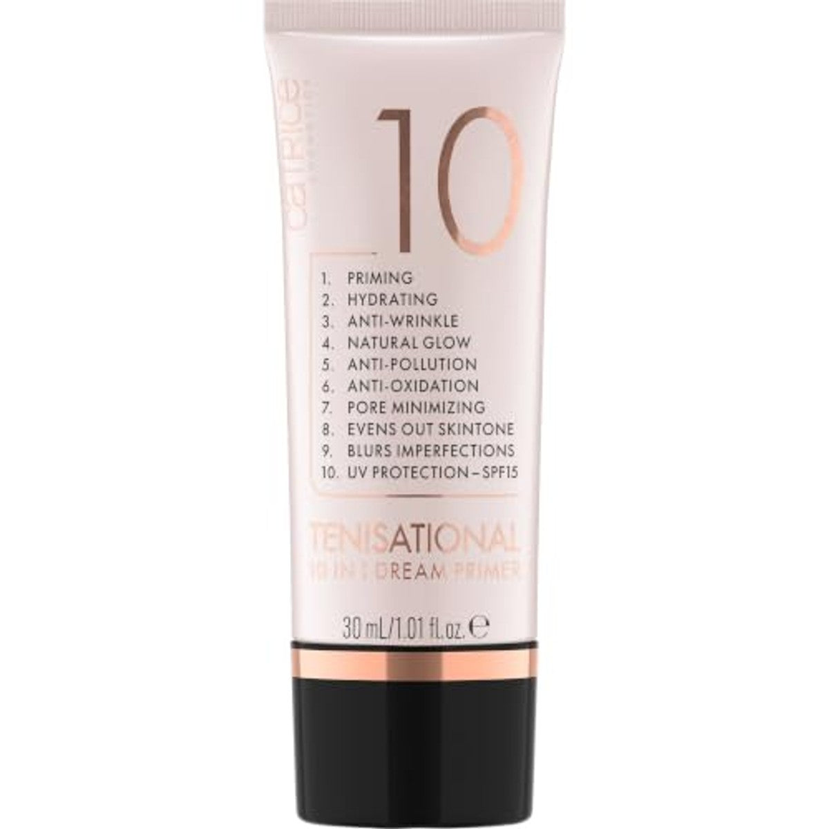 Catrice Ten!sational 10-in-1 Dream Primer, nude, anti-aging, hydraterend, natuurlijk, voor de droge huid, veganistisch, UVA- en UVB-filter + SPF 15, zonder parabenen, nanodeeltjes vrij, per stuk – Catrice Cosmetics