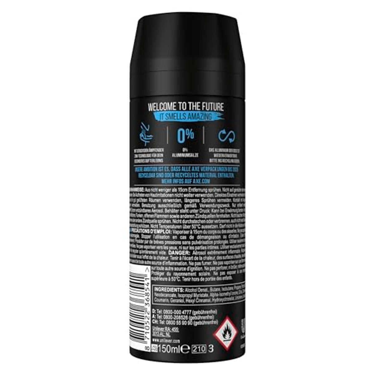 Axe Alaska Bodyspray zonder aluminiumzouten 150 ml – Axe
