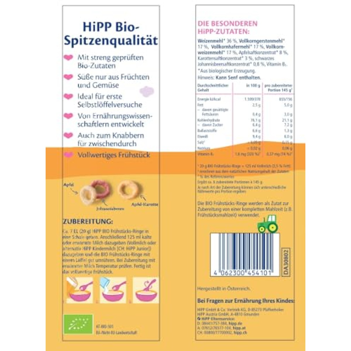 HiPP Biologische ontbijtringen 5 x 120g vanaf 15e maand – foto 3