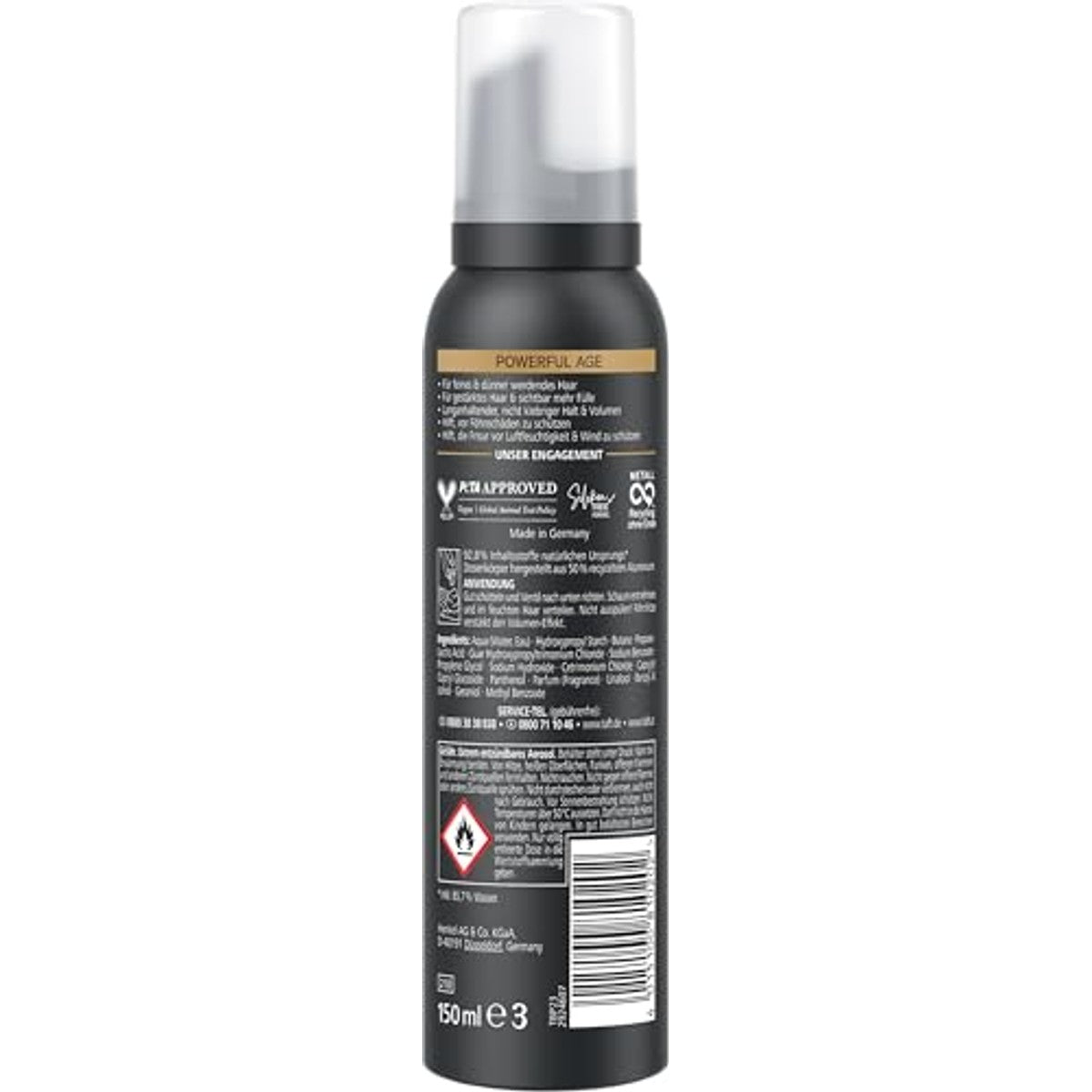 Schwarzkopf TAFT Powerful Age Schuimvaste 3 x 150 ml - Voordeelverpakking