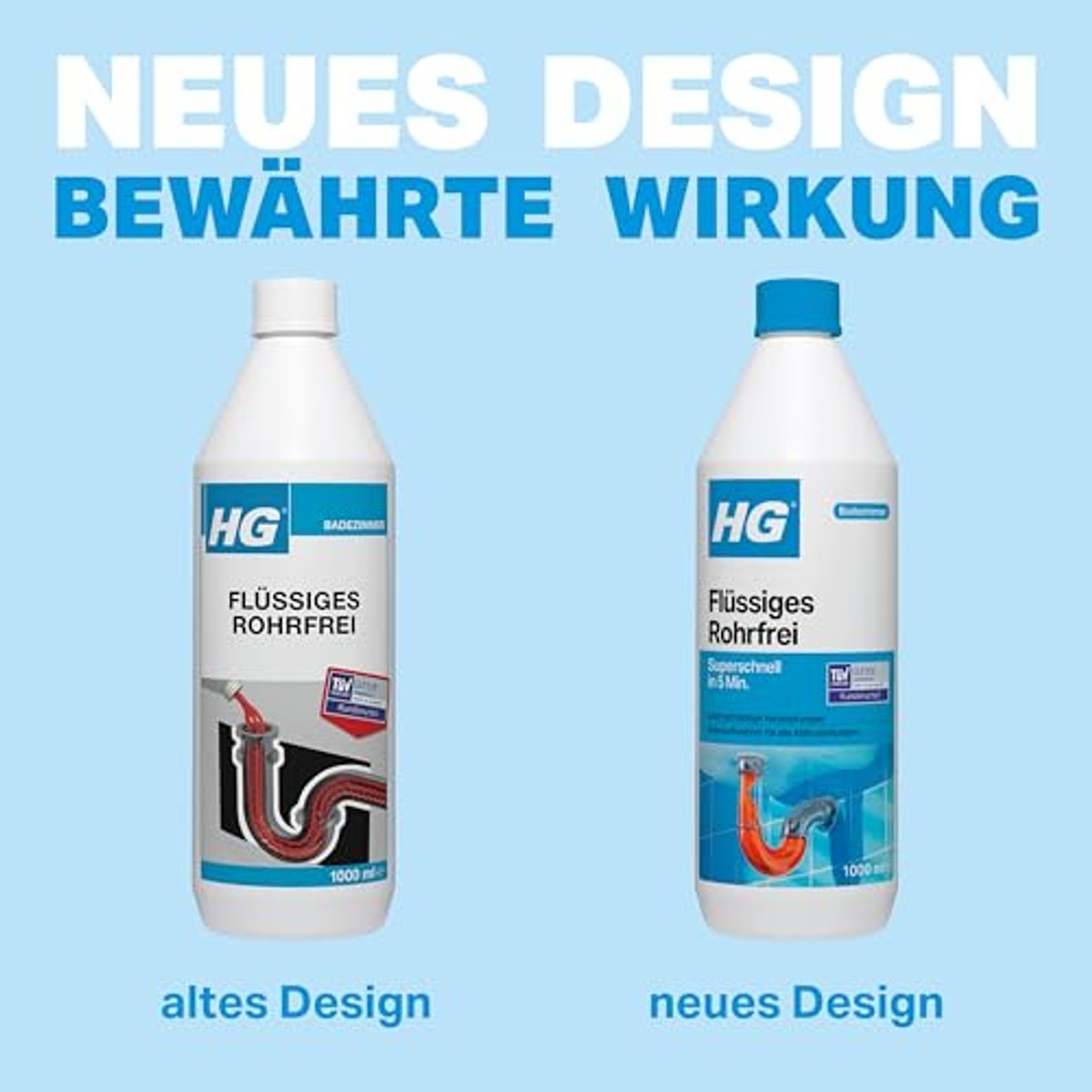 HG Buisvrije afvoerreiniger 3 x 1 l - Voordeelverpakking