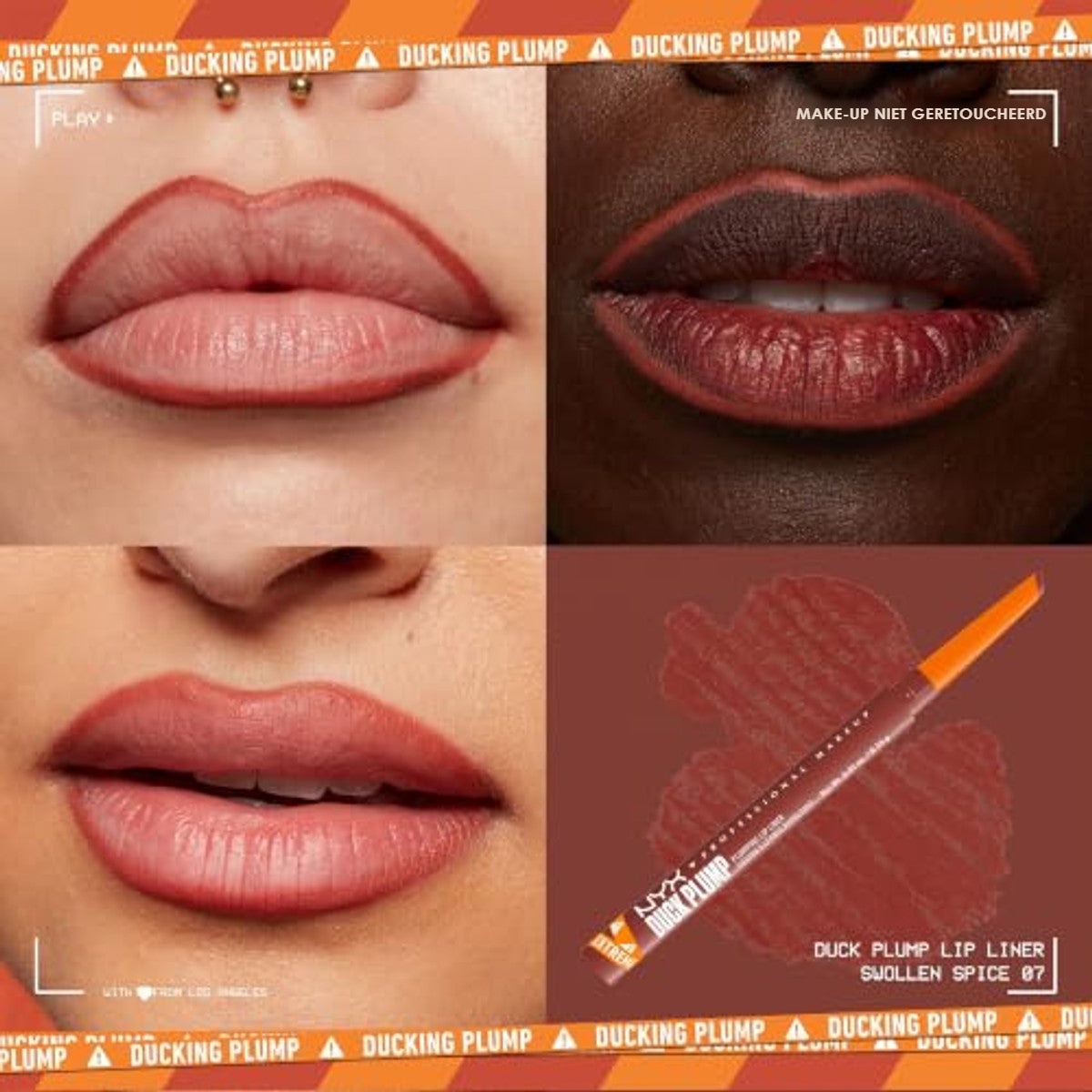 NYX PROFESSIONAL MAKEUP Duck Plump Lip Liner 07 Swollen Spice 3 stuks – foto 3