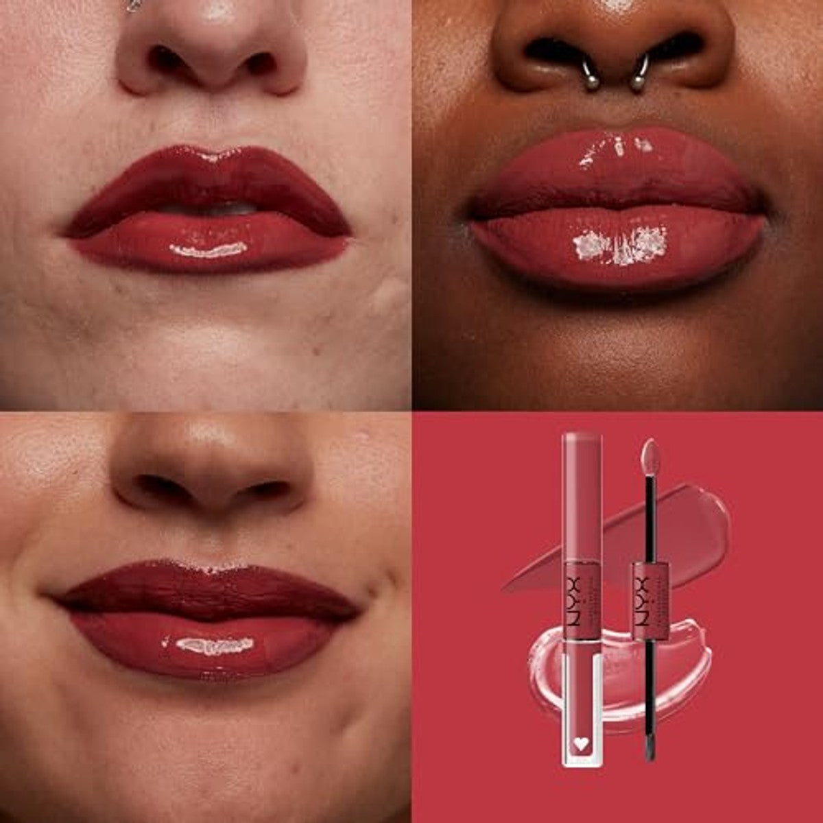 NYX PROFESSIONAL MAKEUP Shine Loud Lipgloss 29 Movie Maker - 6 stuks