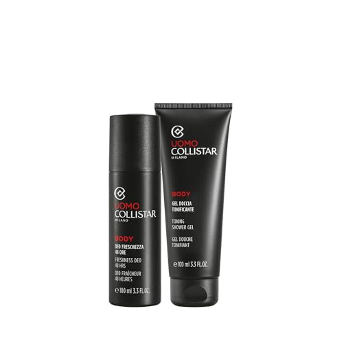 Collistar Geschenkset Heren Deo Freschezza 48H Spray 125 ml + Tonende Douchegel 100 ml