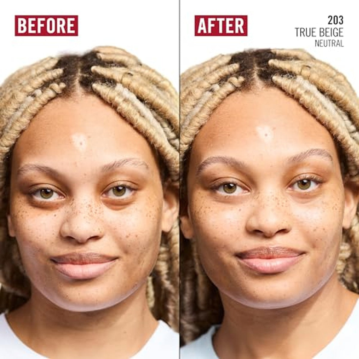 Rimmel London Kind & Free Glow It Up 203 True Beige 30 ml - 6 stuks