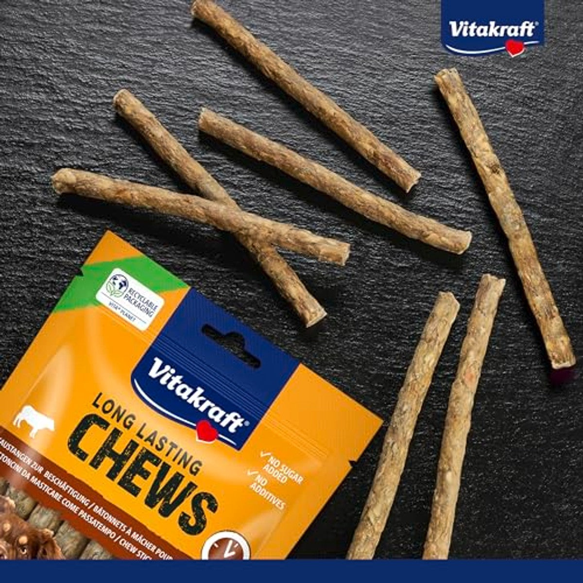 Vitakraft Munchy Sticks hondensnack runderhuid 1 x 100 g - 3-pack – foto 3