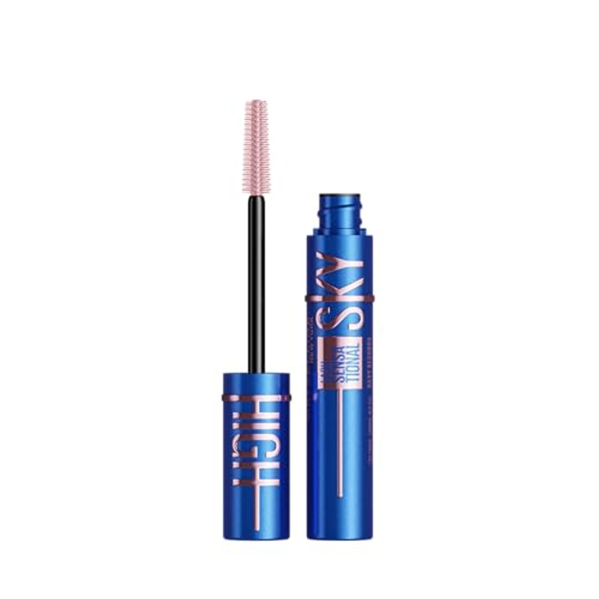 Maybelline New York Sky High Mascara voor extreme lengte en vol volume met bamboe-extract & Tower Flex borstel, elegant donkerblauw voor stralende ogen, nuance: Navy Records, 7,2 ml – MAYBELLINE