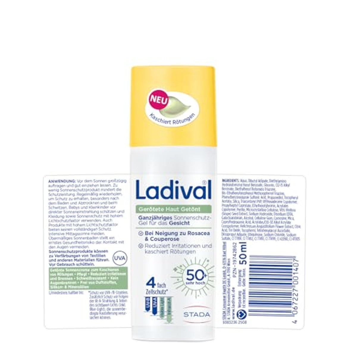 Ladival Getinte zonnecrème Rode huid SPF 50, 3 x 50 ml - Voordeelverpakking – foto 3