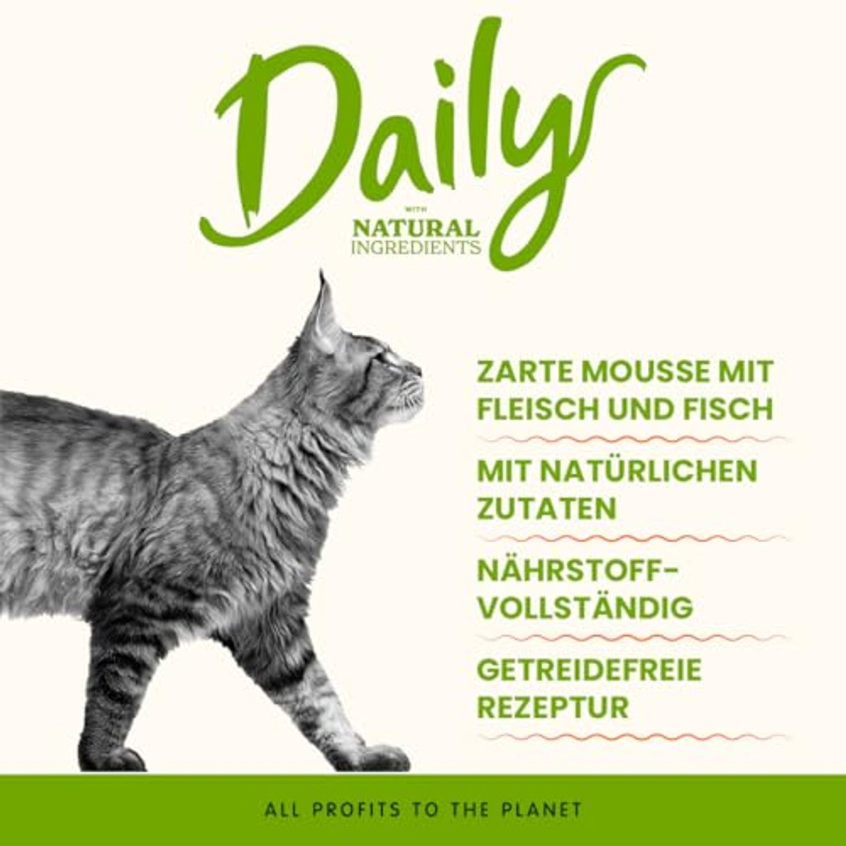 Almo Nature Daily Natvoer voor Volwassen Katten Mousse Tonijn 85 g - 3-pack