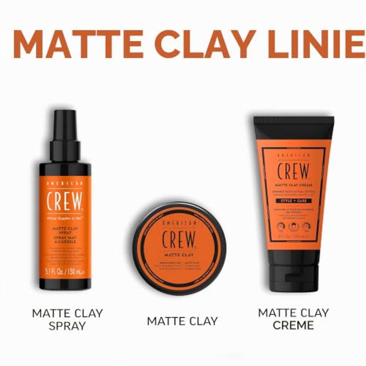 American Crew Matte Clay Cream Hybride Haargel 150 ml - 6-pack