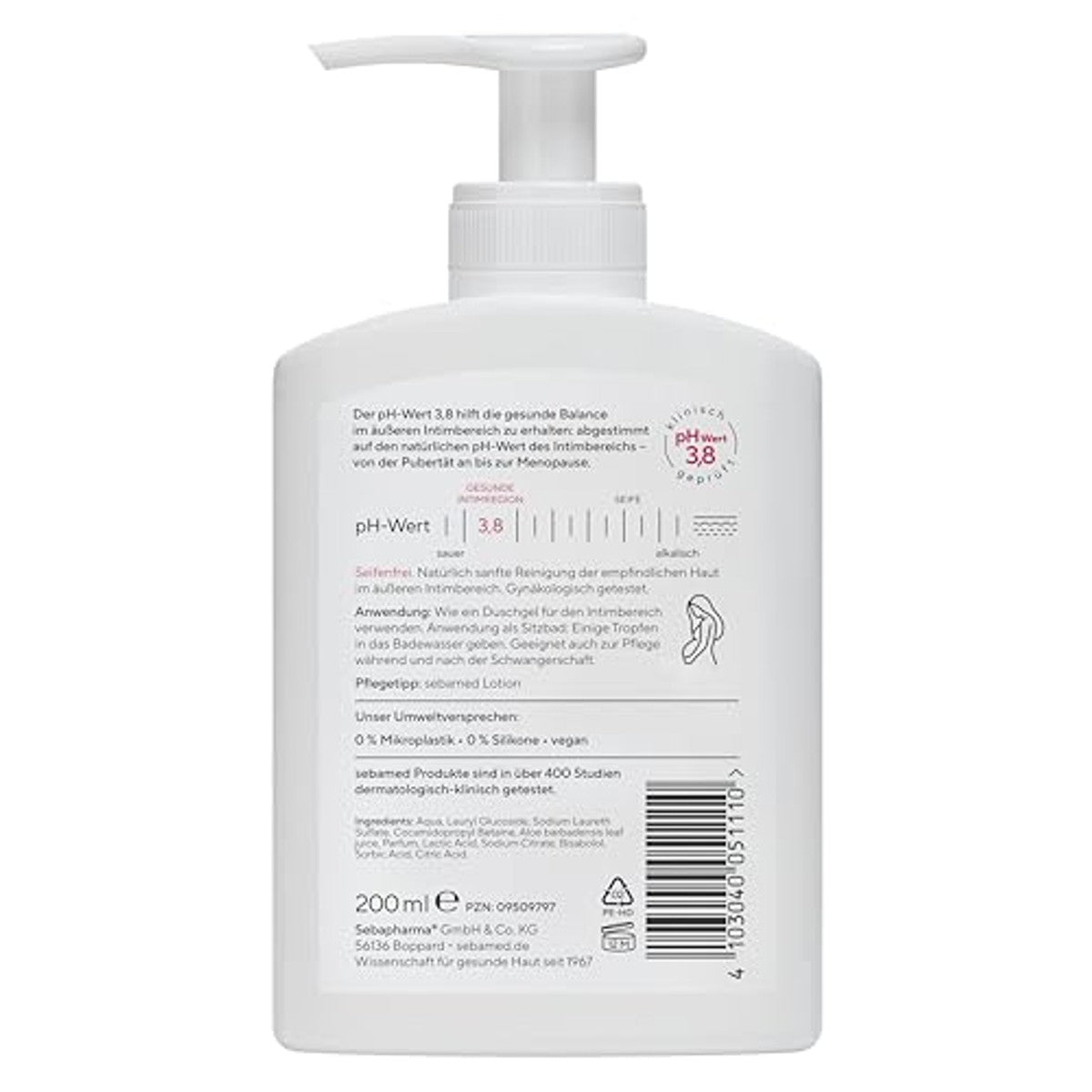 Sebamed Intieme Wasgel pH 3,8 3 x 200 ml - Voordeelverpakking – foto 3