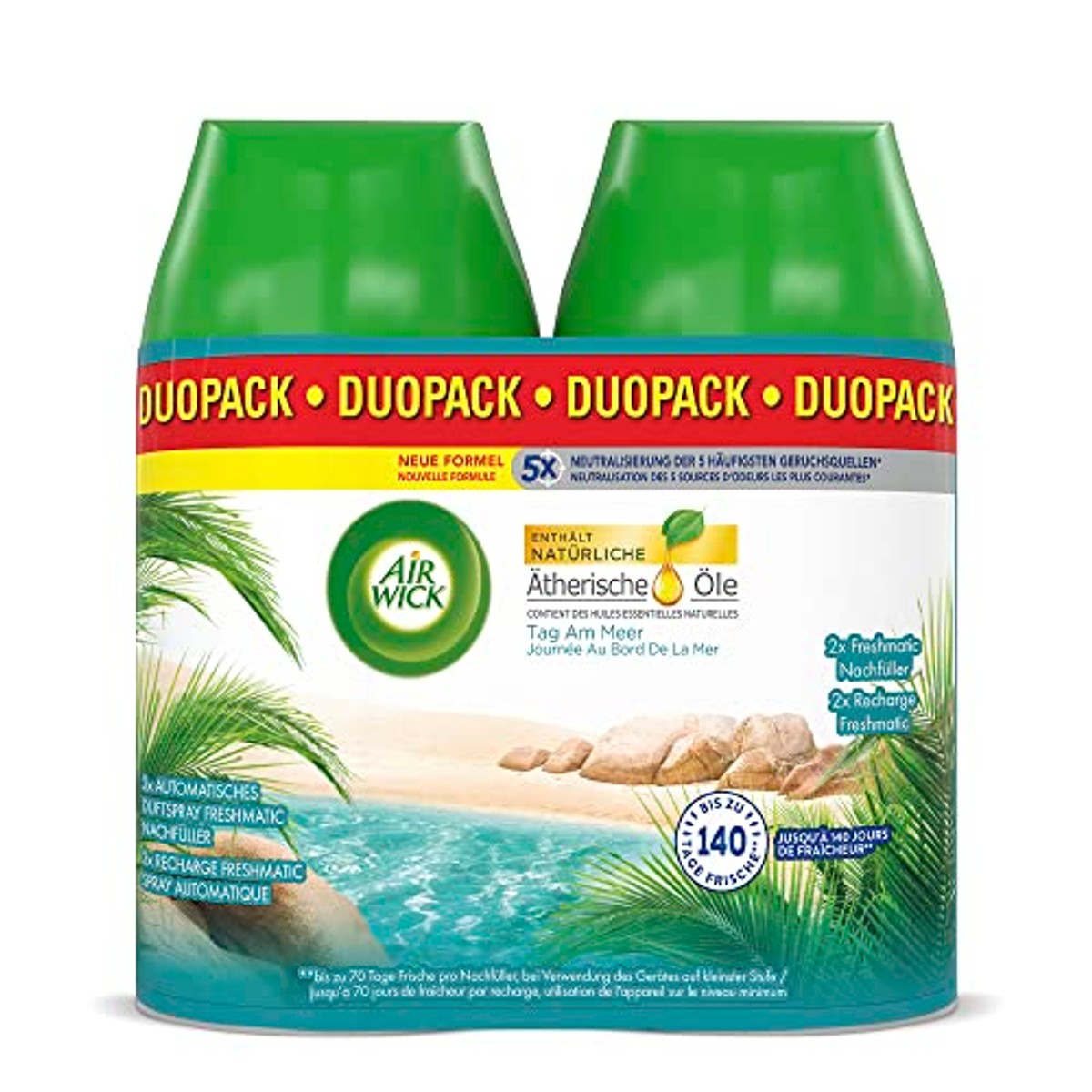 Air Wick Freshmatic Max DUO Dag aan Zee 2 x 250 ml – Air Wick