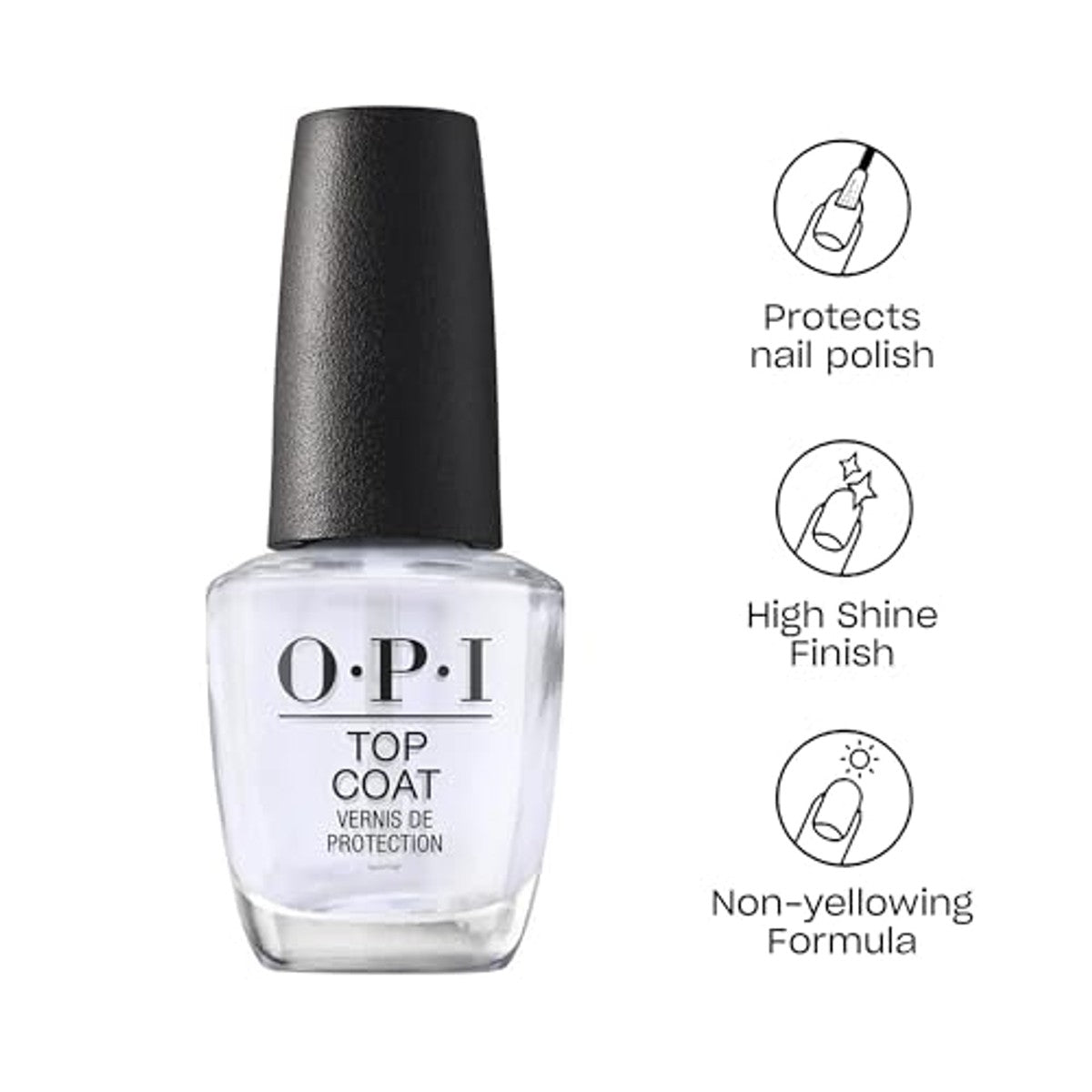 OPI Top Coat Overlak 15 ml & Nagellak Bubble Bath 15 ml