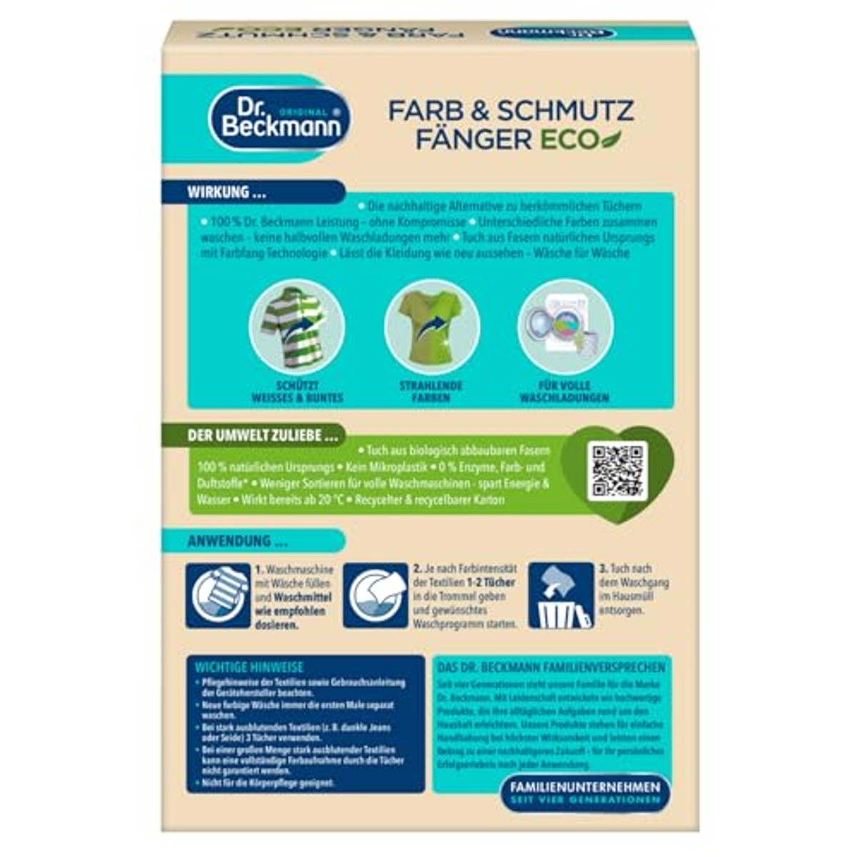 Dr. Beckmann Verf & vuilvanger Eco | 22 doeken – Dr. Beckmann