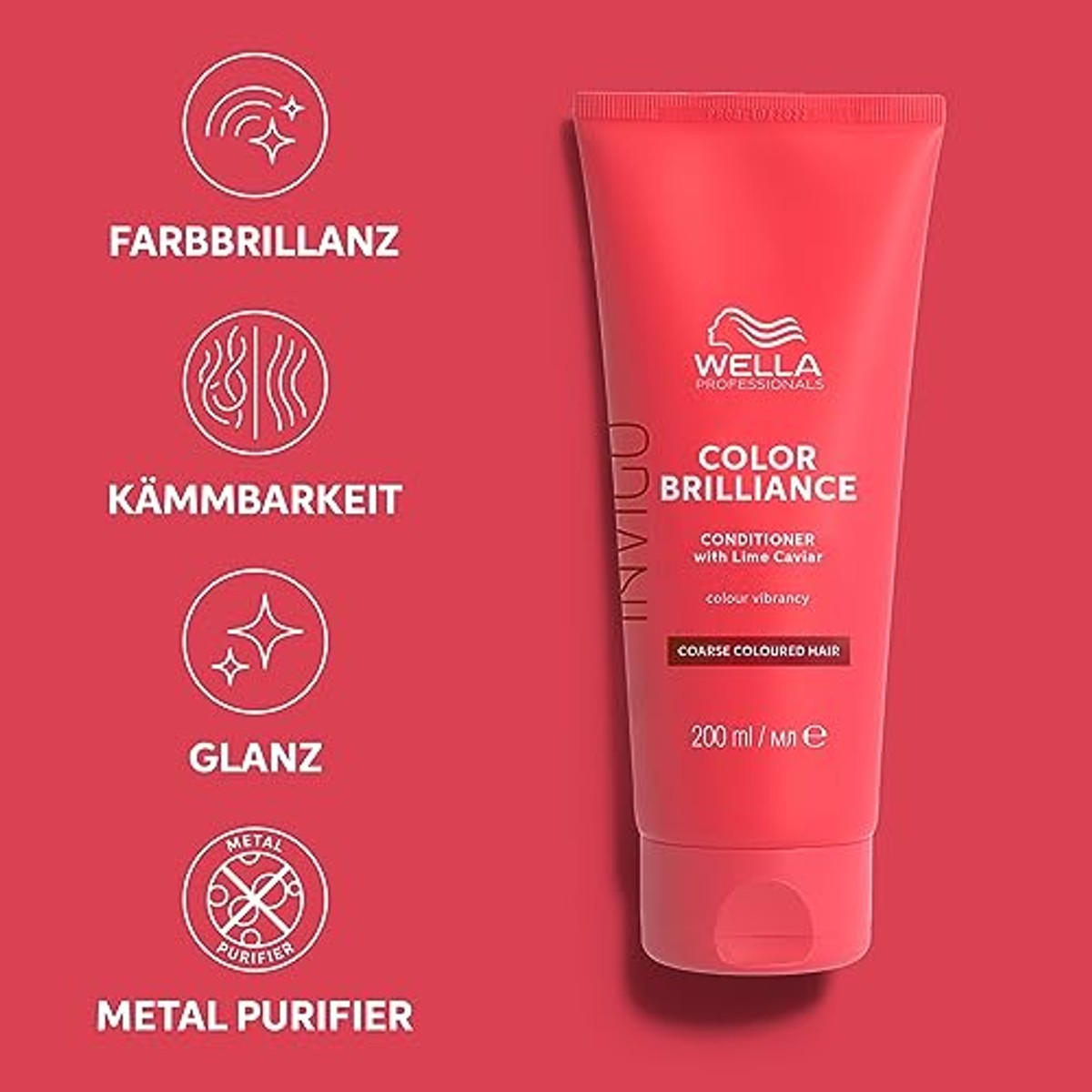 Wella Professionals Invigo Color Brilliance Conditioner voor grof haar, 200 ml – Wella Professionals
