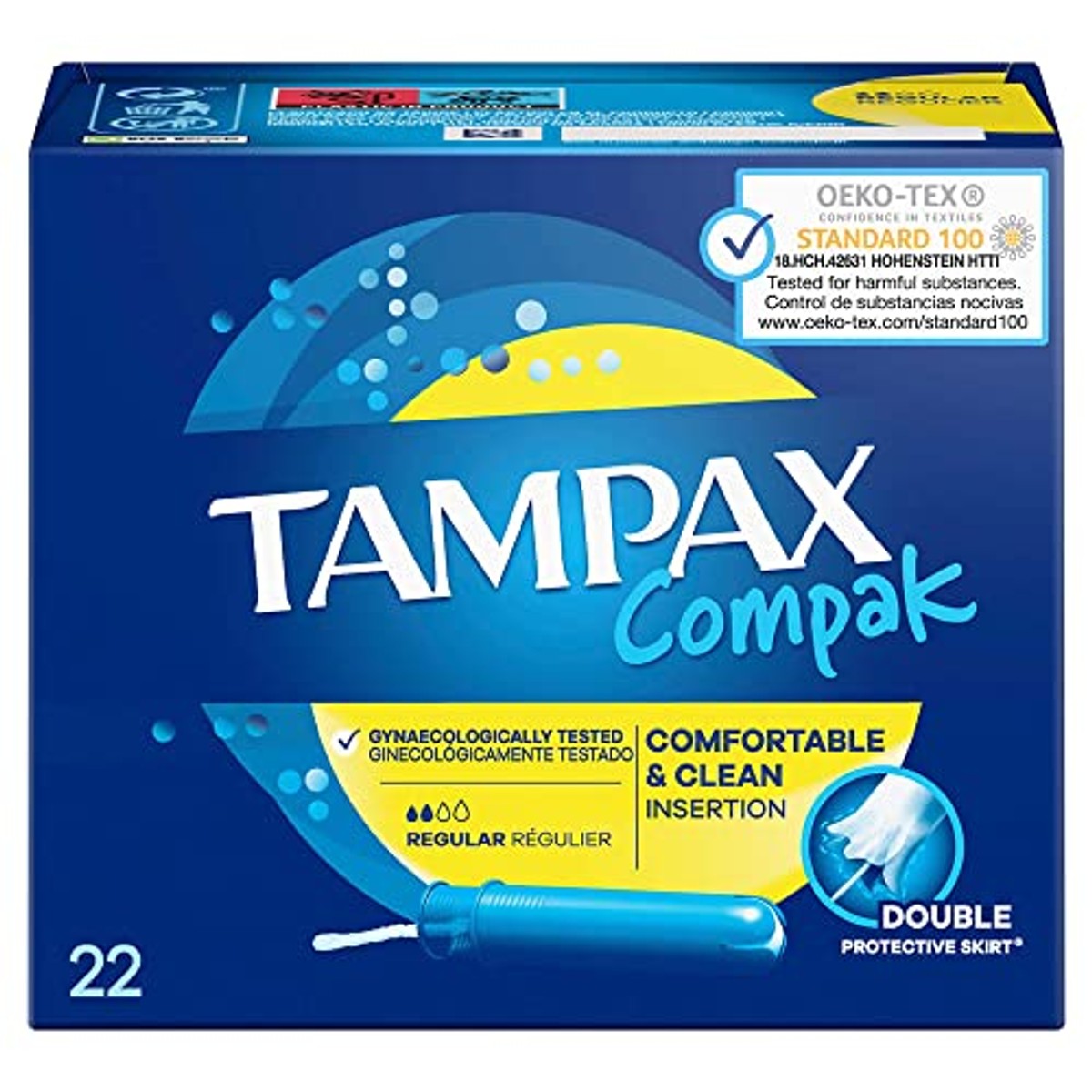 Tampax Compak Regular 22 stuks – Tampax