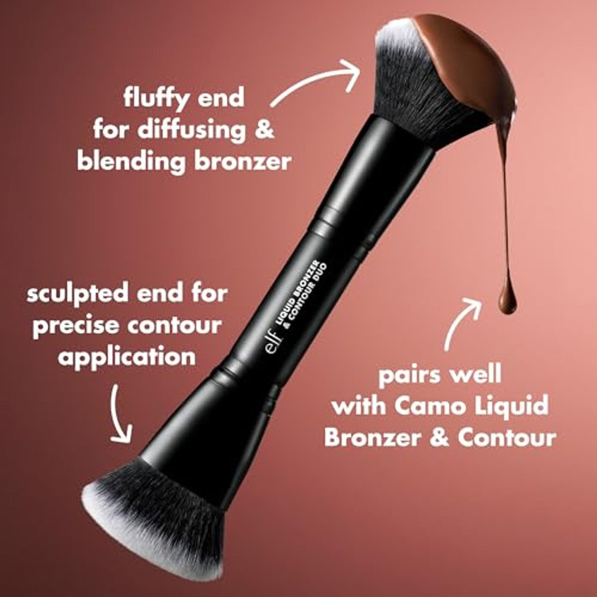 e.l.f. Camo Liquid Bronzer & Contour Duo Brush 0 stuks - 6 stuks