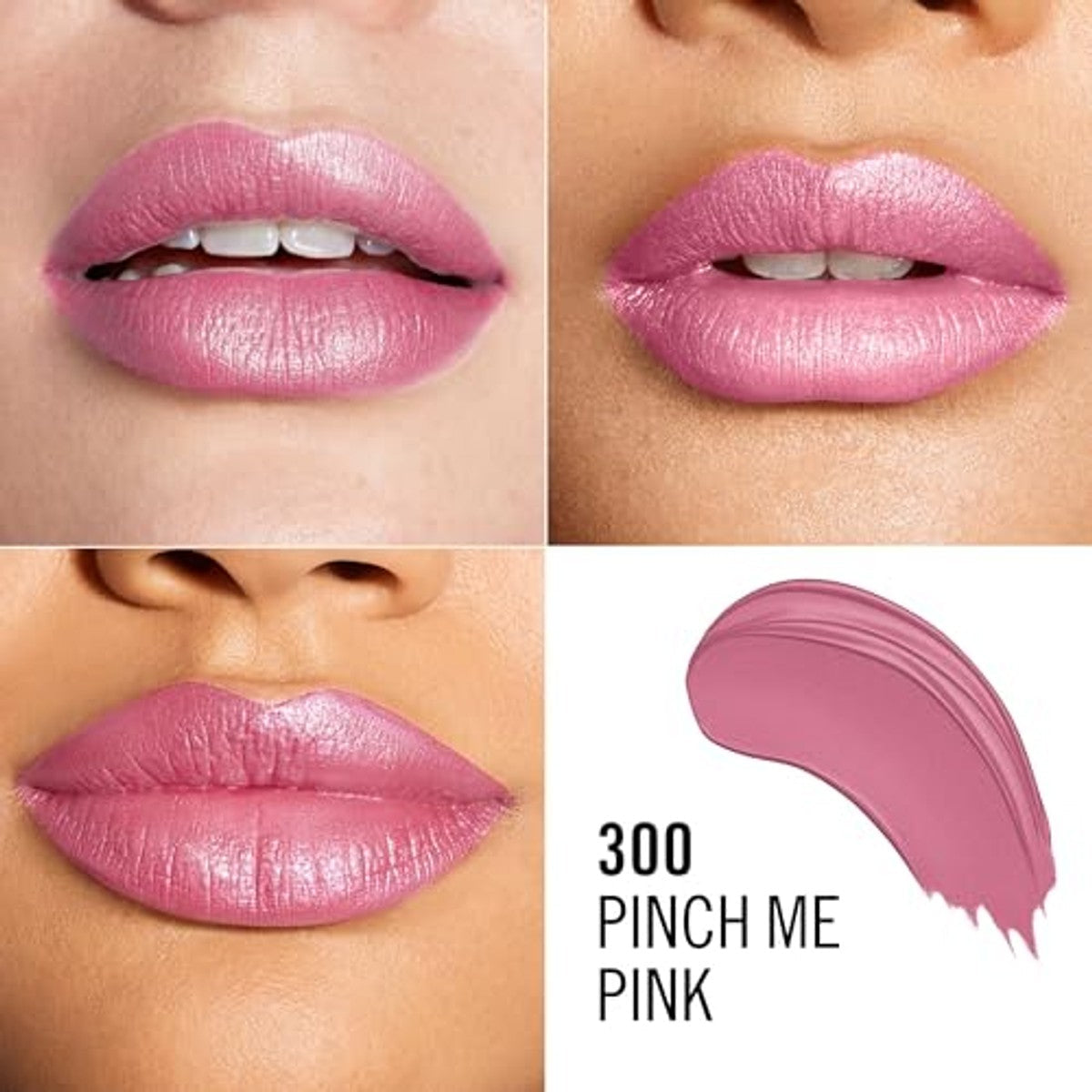 Rimmel London Lasting Finish Satin lippenstift 300 Pinch Me Pink 4 g - 6 stuks