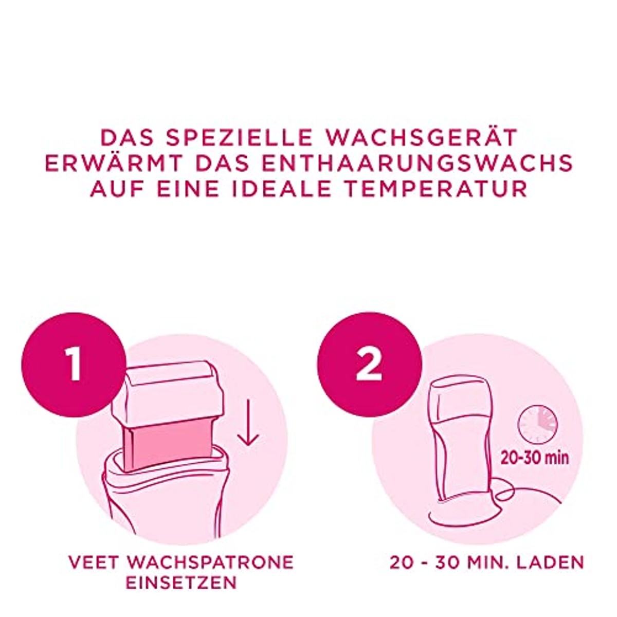 Veet EasyWax navulpatroon warmwaxapparaat 6 x 50 ml - Voordeelverpakking
