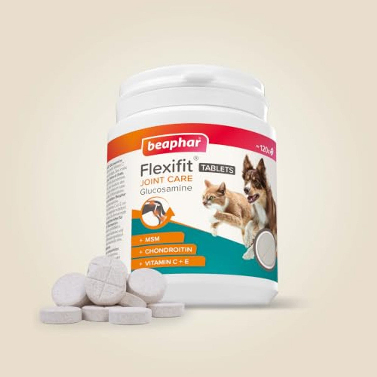 Beaphar Flexifit glucosamine tabletten hond & kat, 120 st. - 3-pack – foto 3